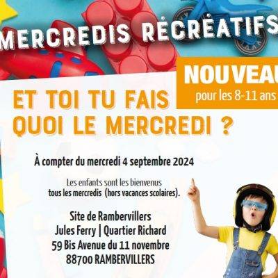 # NOUVEAU !! Périscolaire 8-11 ans