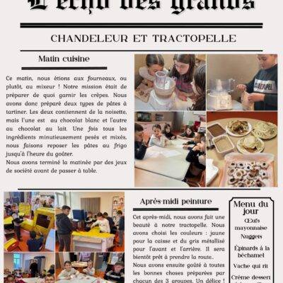 # NOUVEAU !! Périscolaire 8-11 ans
