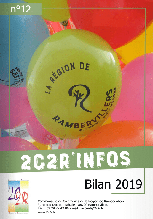 couverture du bilan de l'année 2019 de la 2C2r